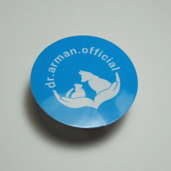 کارت ویزیت لمینت براق دایره