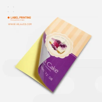 چاپ لیبل بدون روکش